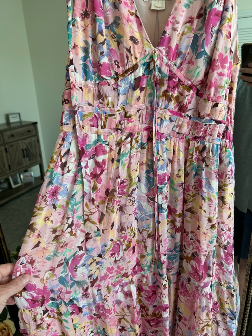 Shoshanna Zahra Neon Floral Gown - Picture 8 of 14
